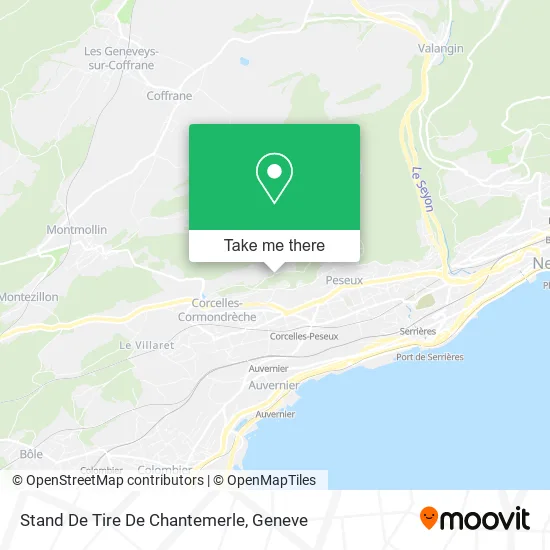 Stand De Tire De Chantemerle map