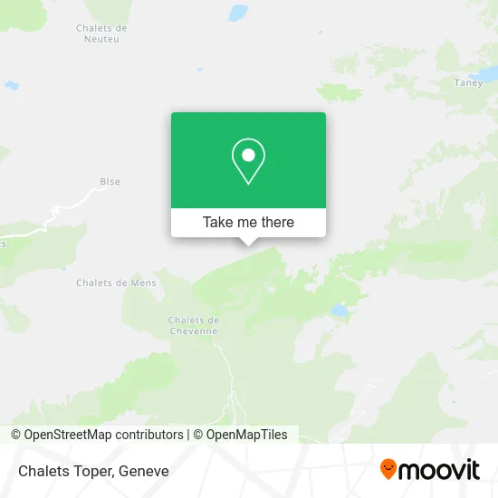 Chalets Toper map