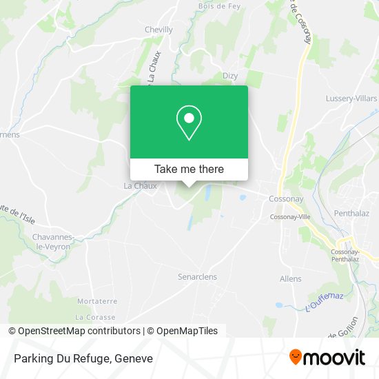 Parking Du Refuge map