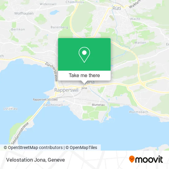 Velostation Jona map