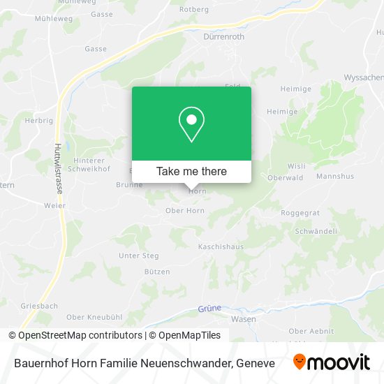 Bauernhof Horn Familie Neuenschwander map