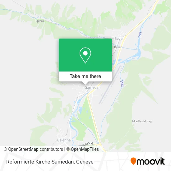 Reformierte Kirche Samedan map