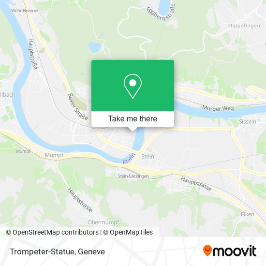 Trompeter-Statue map