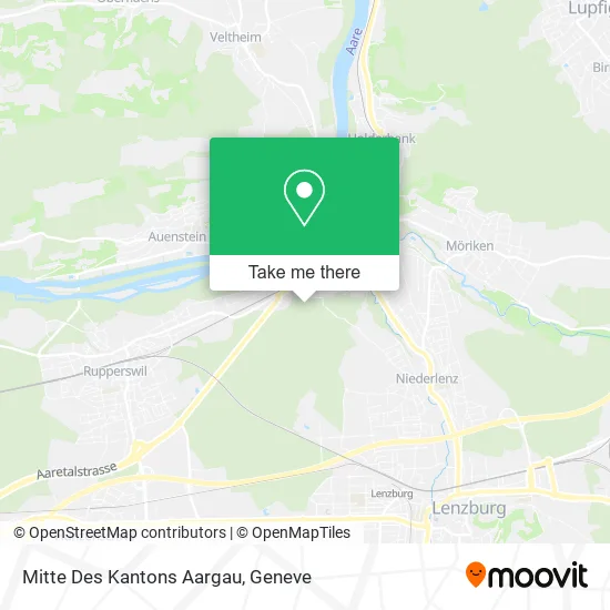 Mitte Des Kantons Aargau map