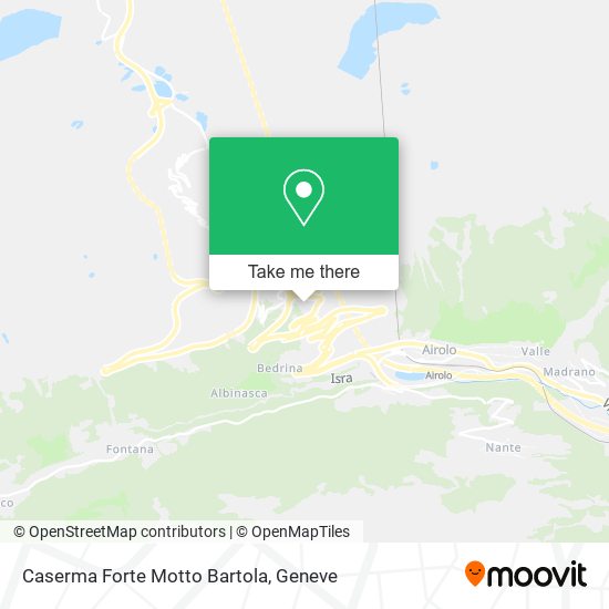 Caserma Forte Motto Bartola map