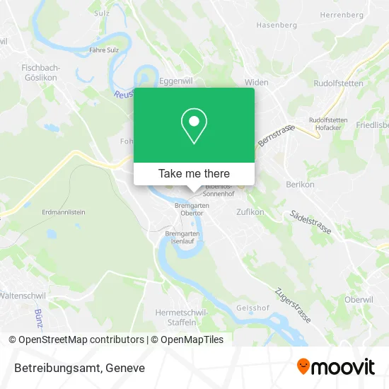 Betreibungsamt map