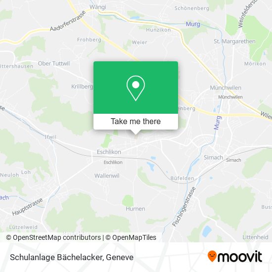 Schulanlage Bächelacker map