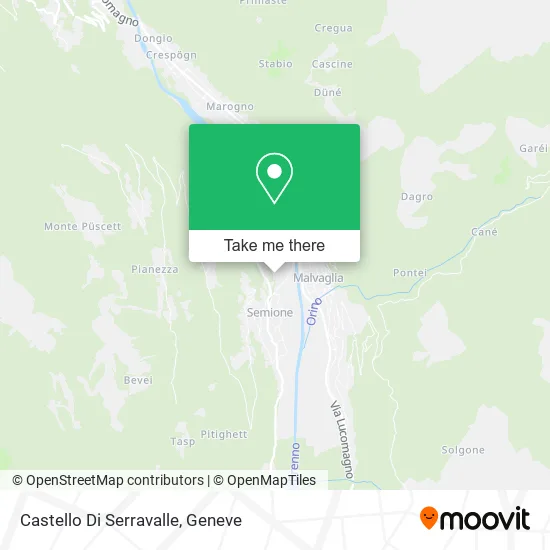Castello Di Serravalle map