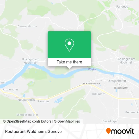 Restaurant Waldheim map
