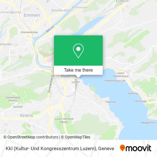 Kkl (Kultur- Und Kongresszentrum Luzern) map