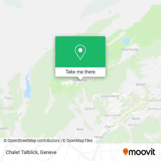 Chalet Talblick map