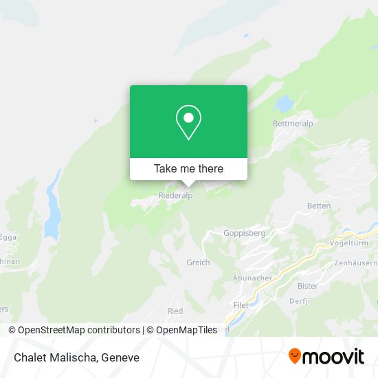 Chalet Malischa map