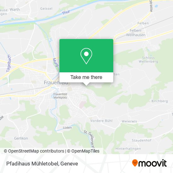 Pfadihaus Mühletobel map