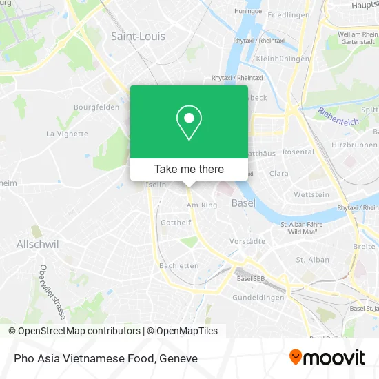 Pho Asia Vietnamese Food map