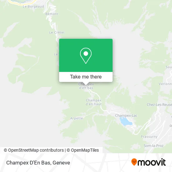 Champex D'En Bas map