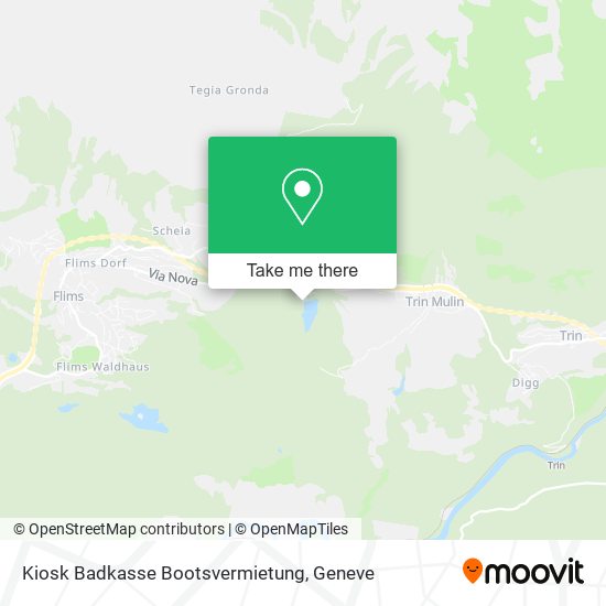 Kiosk Badkasse Bootsvermietung map