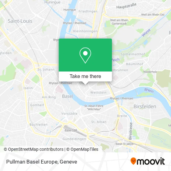 Pullman Basel Europe map