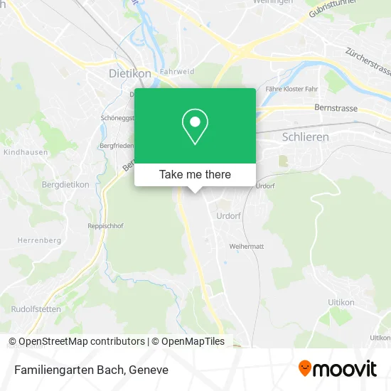 Familiengarten Bach map