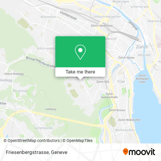 Friesenbergstrasse map