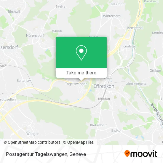 Postagentur Tagelswangen map