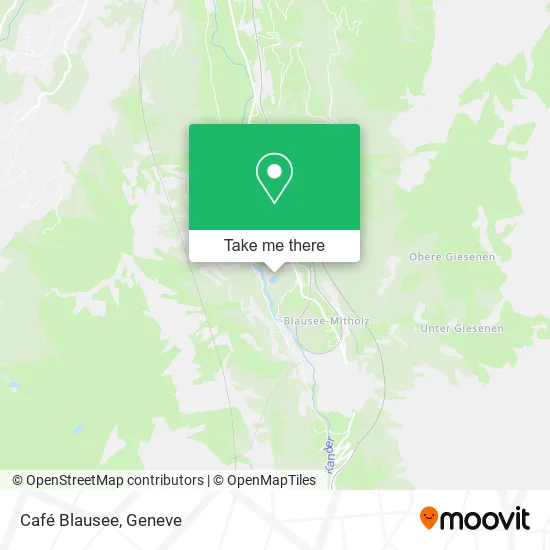 Café Blausee map