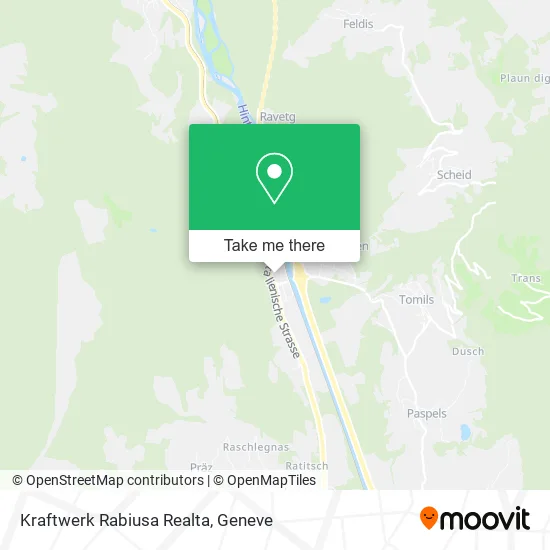 Kraftwerk Rabiusa Realta map