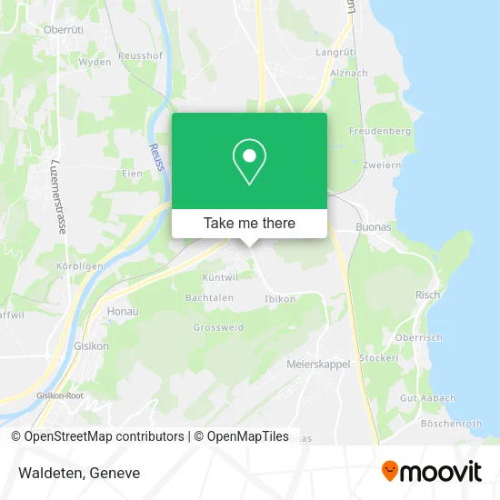 Waldeten map