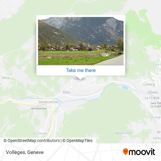 Vollèges map