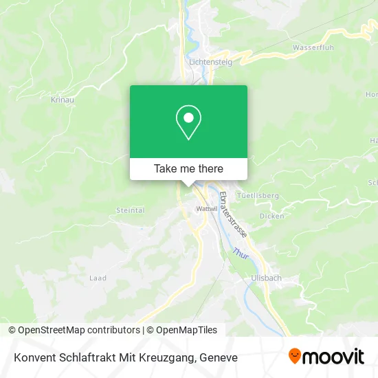 Konvent Schlaftrakt Mit Kreuzgang map
