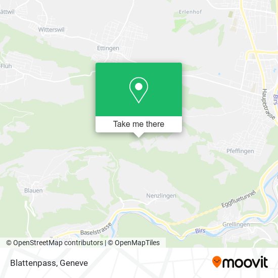 Blattenpass map