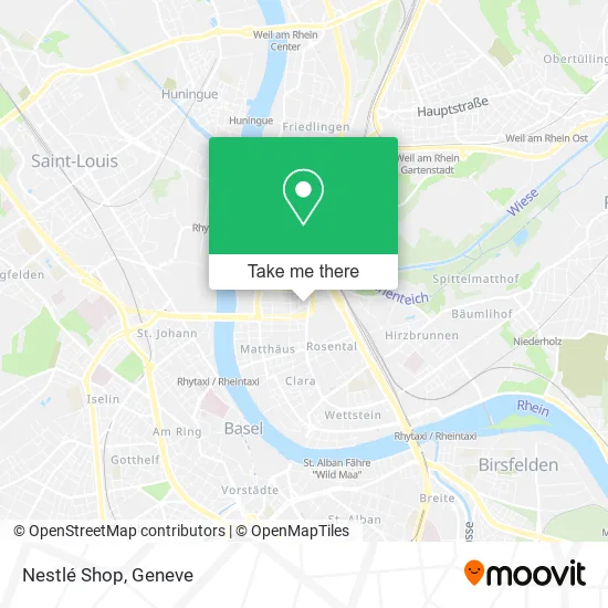 Nestlé Shop map