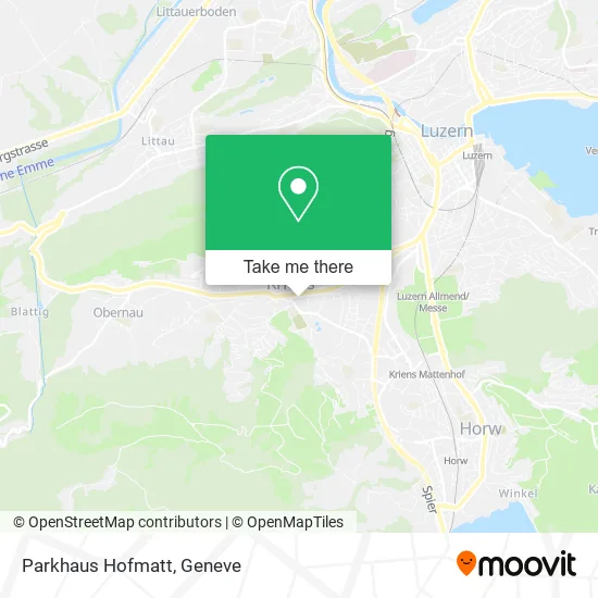 Parkhaus Hofmatt map