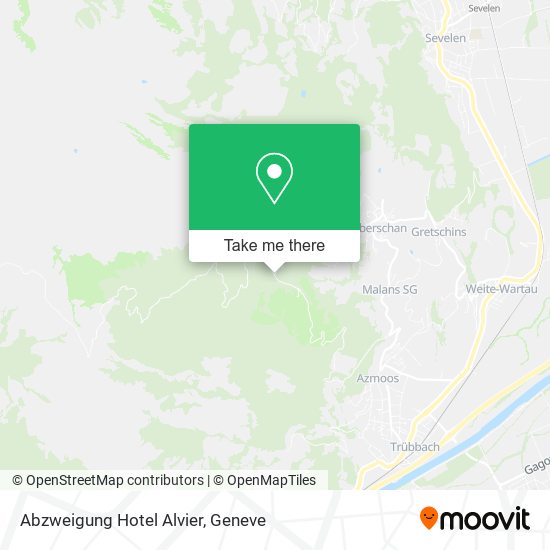 Abzweigung Hotel Alvier plan