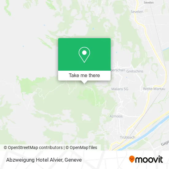 Abzweigung Hotel Alvier map