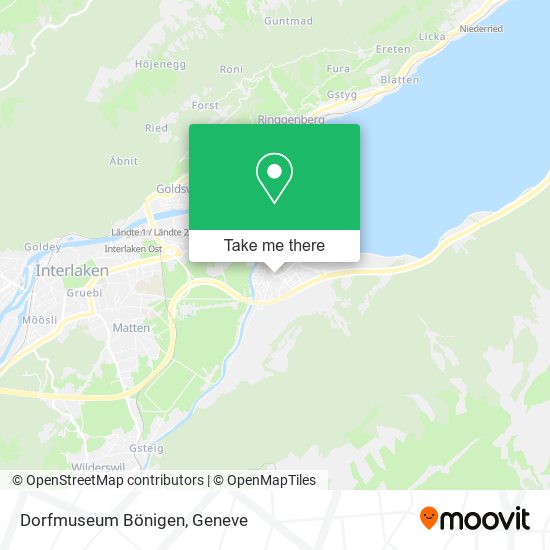 Dorfmuseum Bönigen map