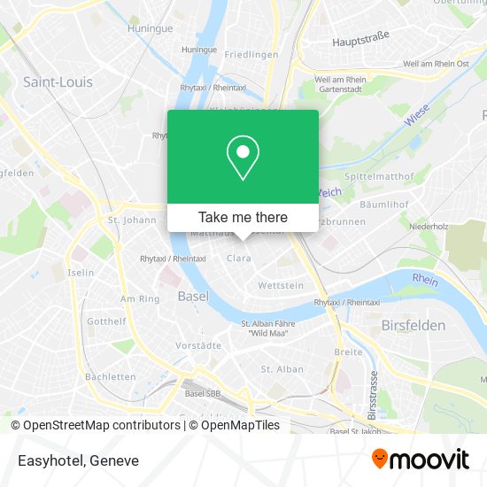 Easyhotel map