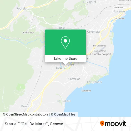 Statue ""L'Oeil De Marat"" map