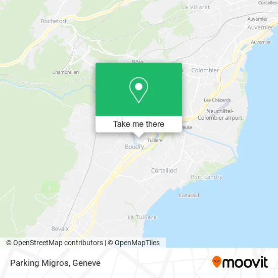 Parking Migros map
