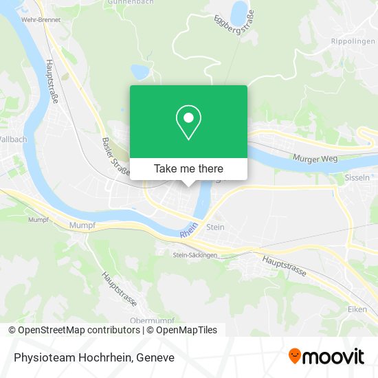 Physioteam Hochrhein map