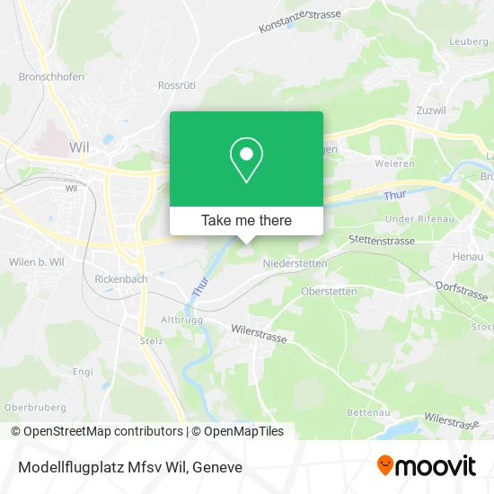 Modellflugplatz Mfsv Wil map