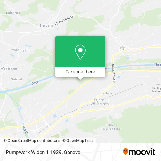Pumpwerk Widen 1 1929 map