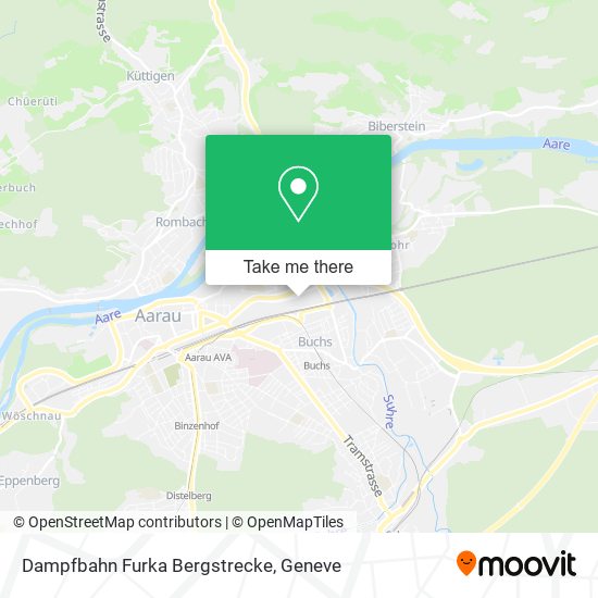 Dampfbahn Furka Bergstrecke map