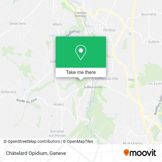 Châtelard Opidium map