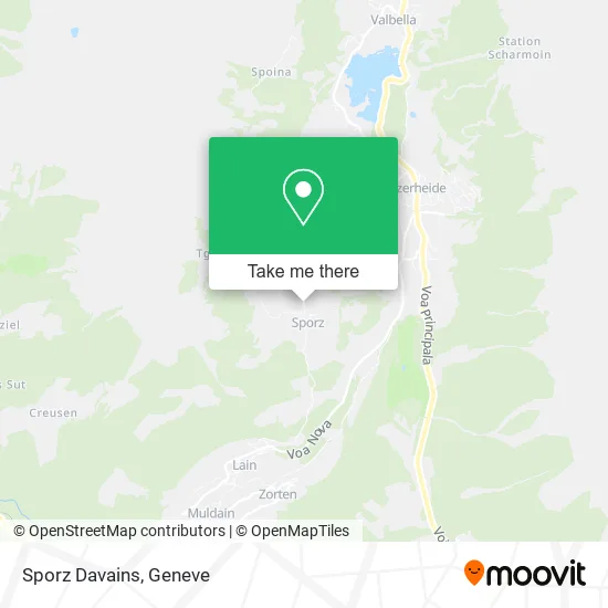 Sporz Davains map