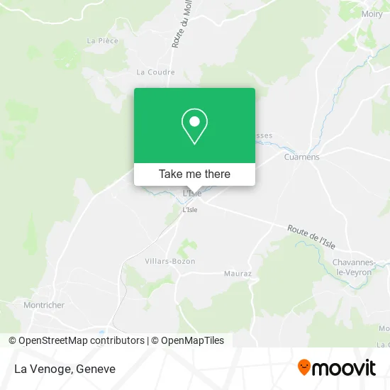La Venoge map