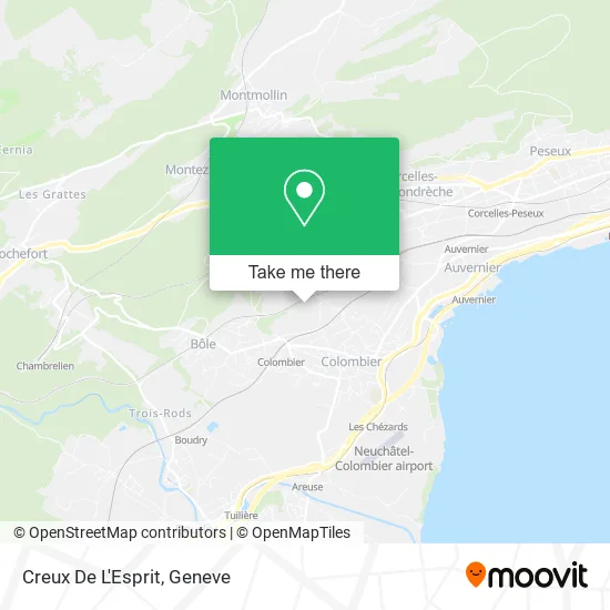 Creux De L'Esprit map