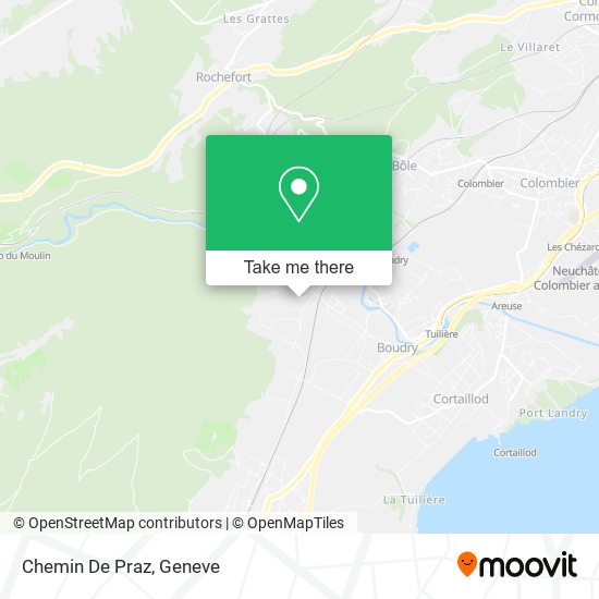 Chemin De Praz map