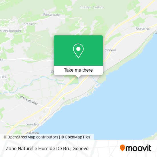 Zone Naturelle Humide De Bru map