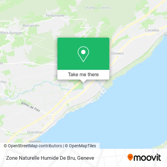 Zone Naturelle Humide De Bru map