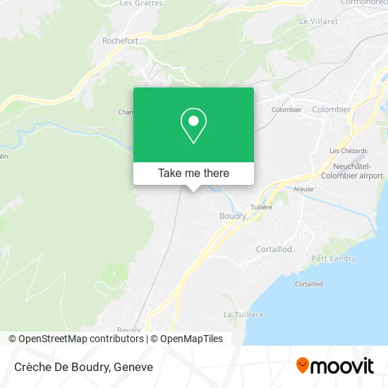 Crèche De Boudry map